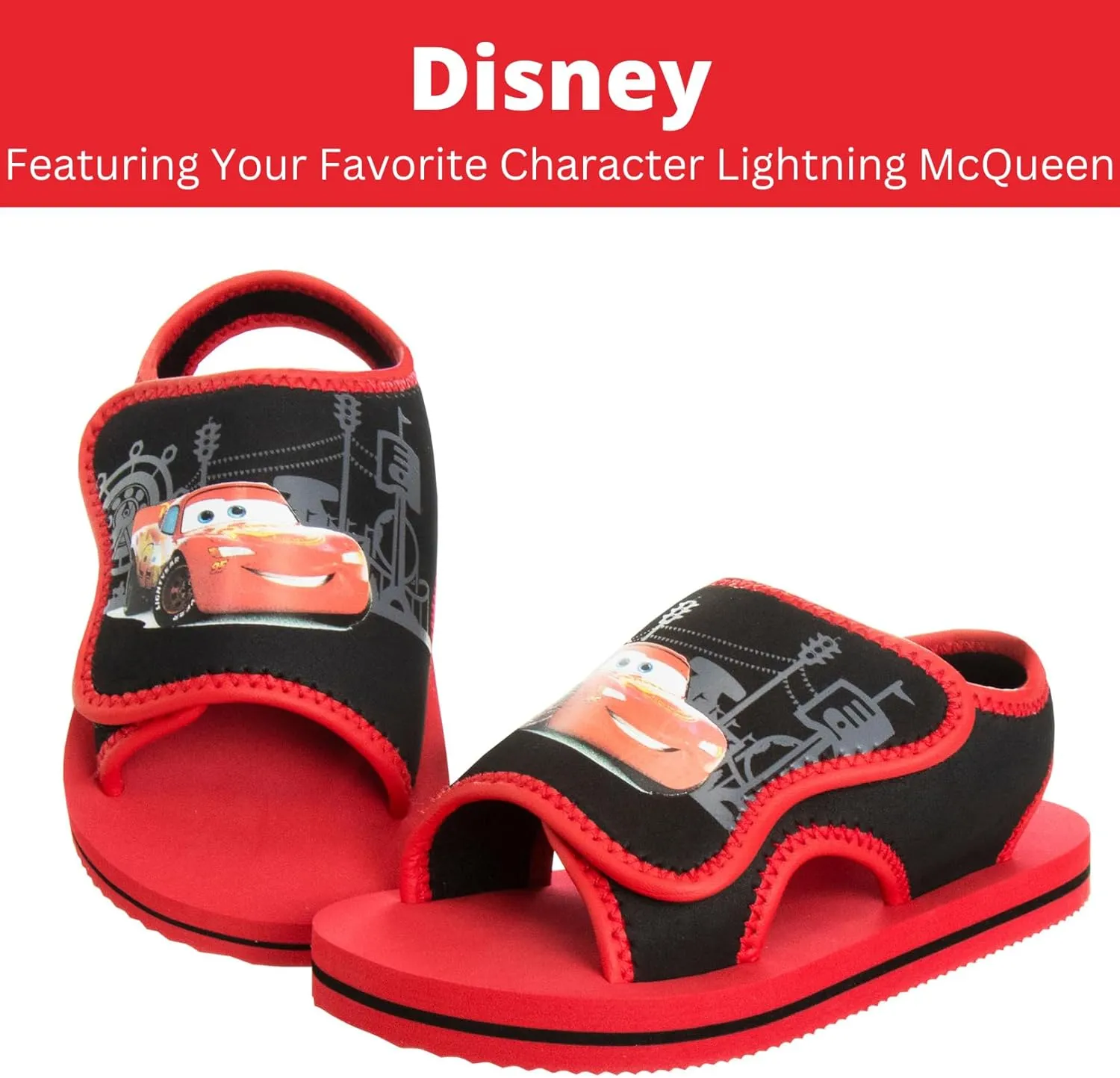 Josmo PawPatrol Cars ToyStory Spiderman Summer Sandals Kids Water Shoes Open Toe Outdoor Slides Chase Marshall Lightning McQueen Woody Buzz Lightyear Beach Sport Slip On(Toddler - Little Kid)