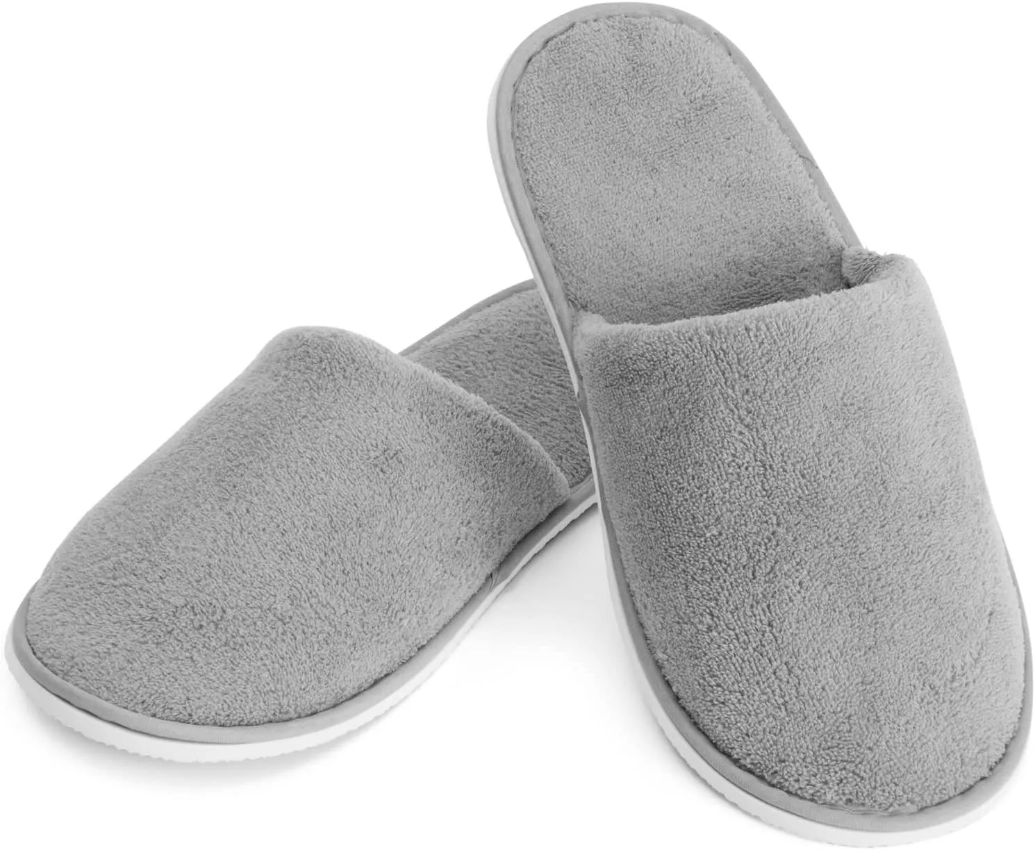 Juvale 12 Pairs Disposable Slippers for Guests, Bulk Pack for Hotel, Spa, Shoeless Home, (US Men Size 11, Women 12)