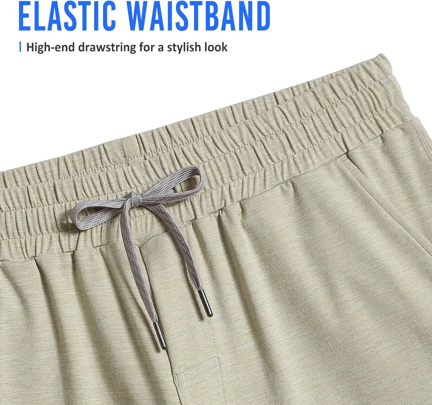 maamgic Mens Workout Shorts 5" Short Shorts Soft Stretch Running Gym Athletic Shorts with Zip Pockets