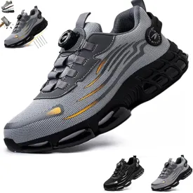 Noozier Safety Shoes Mens Steel Toe, Noozier Safety Shoes,Velva Secured Shoe Lightweight Comfortable Industrial & Construction Puncture Proof Work Sneakers