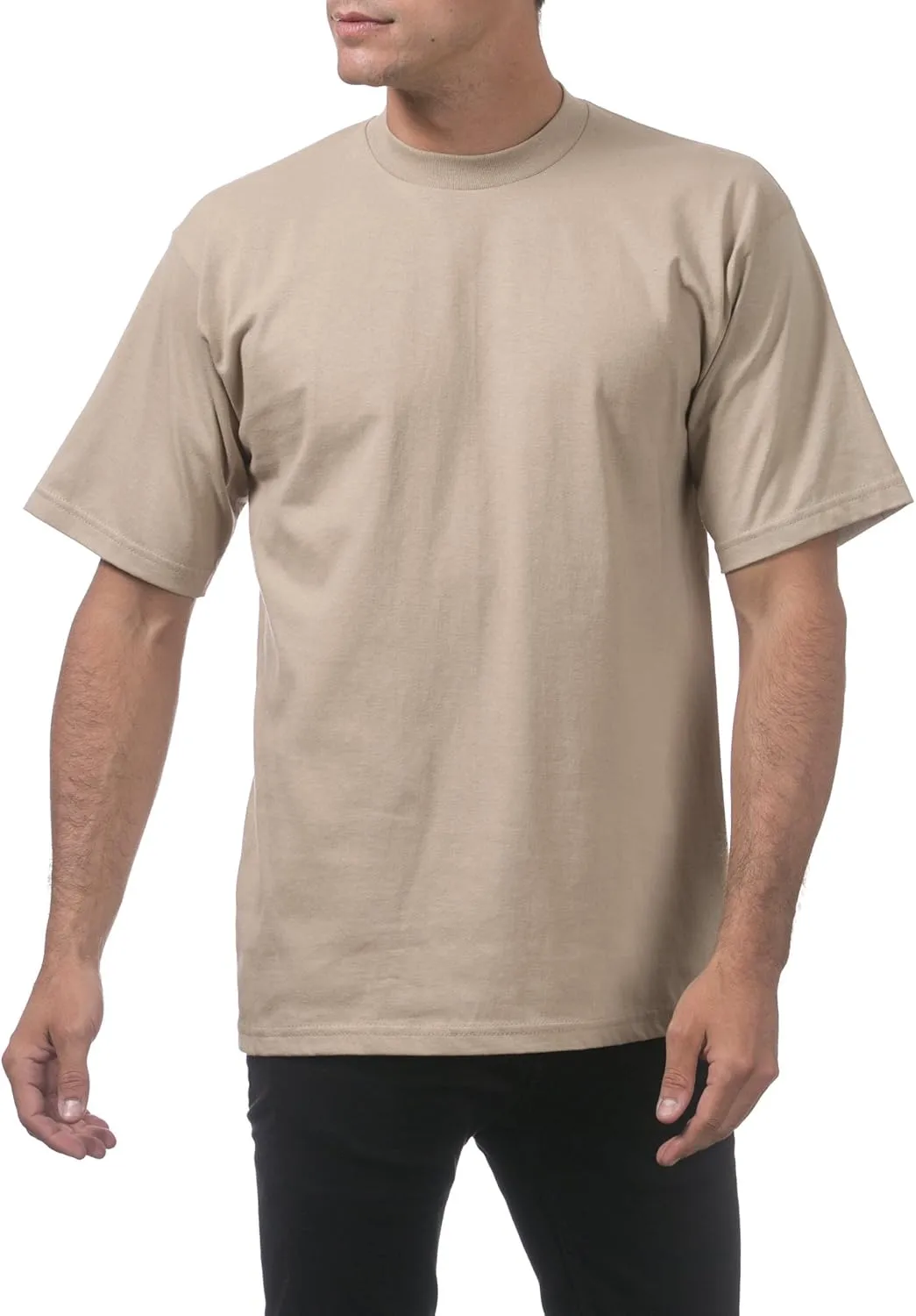 Pro Club Men's 3-Pack Heavyweight Cotton Short Sleeve Crew Neck T-Shirt