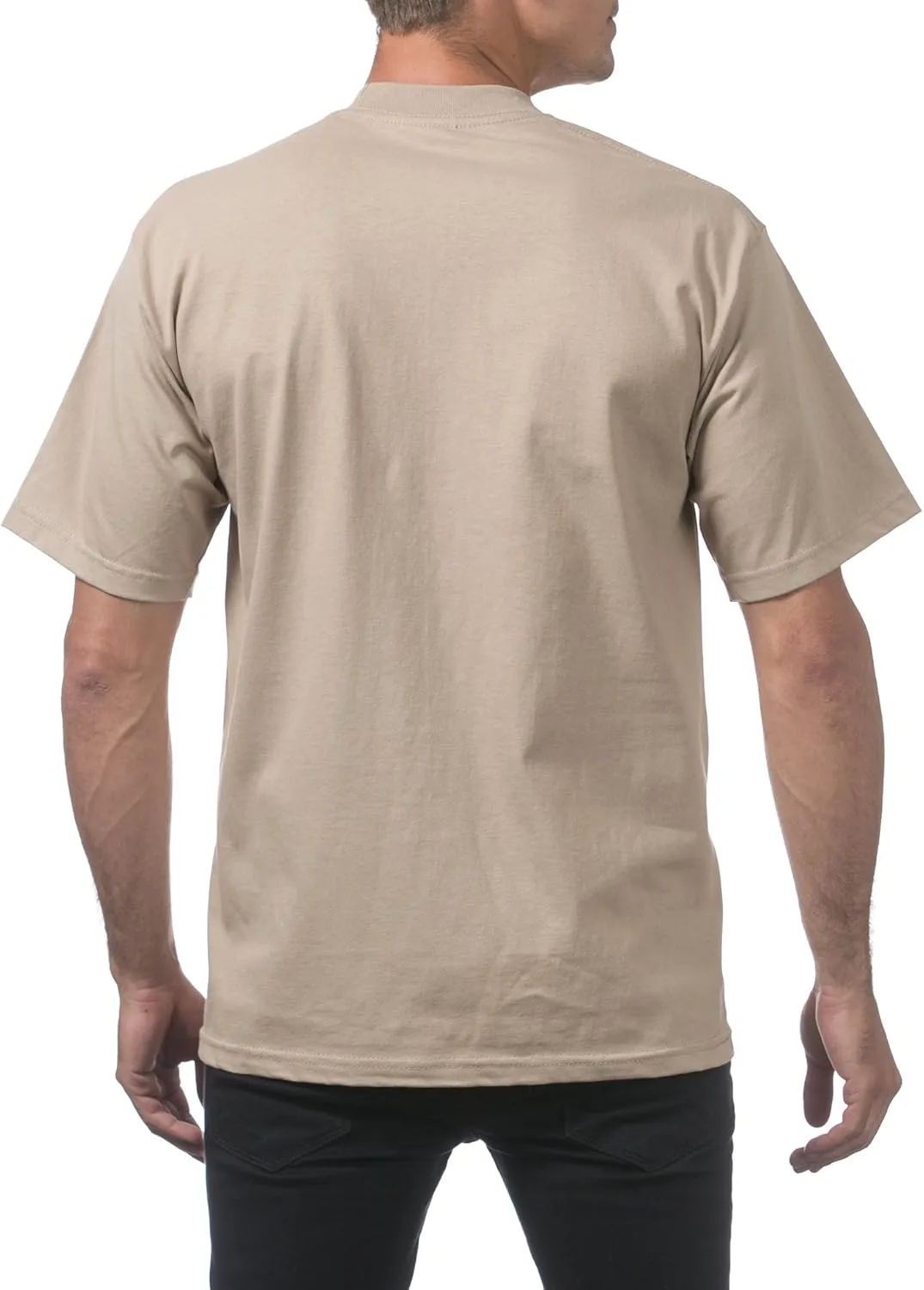 Pro Club Men's 3-Pack Heavyweight Cotton Short Sleeve Crew Neck T-Shirt