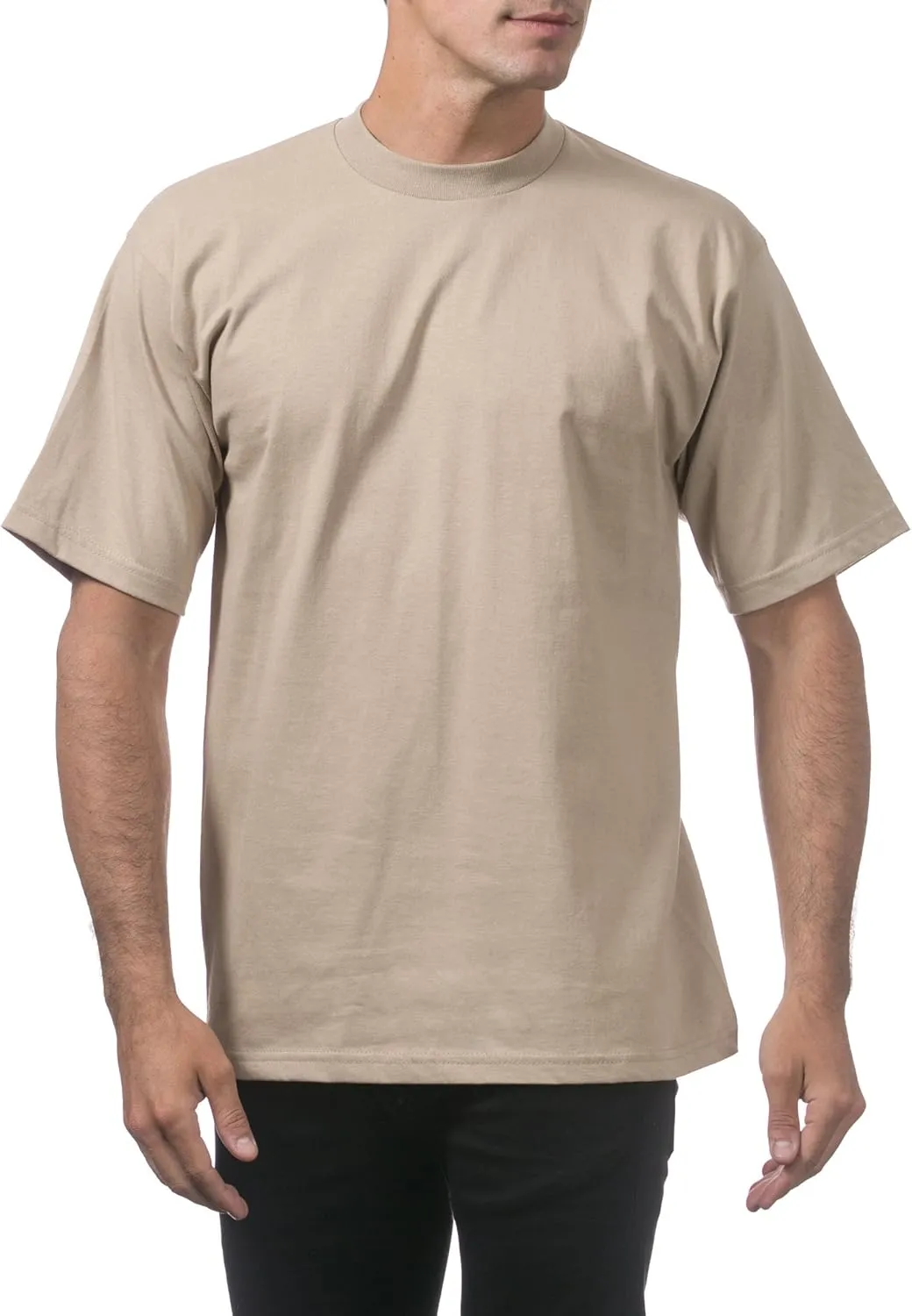 Pro Club Men's 3-Pack Heavyweight Cotton Short Sleeve Crew Neck T-Shirt