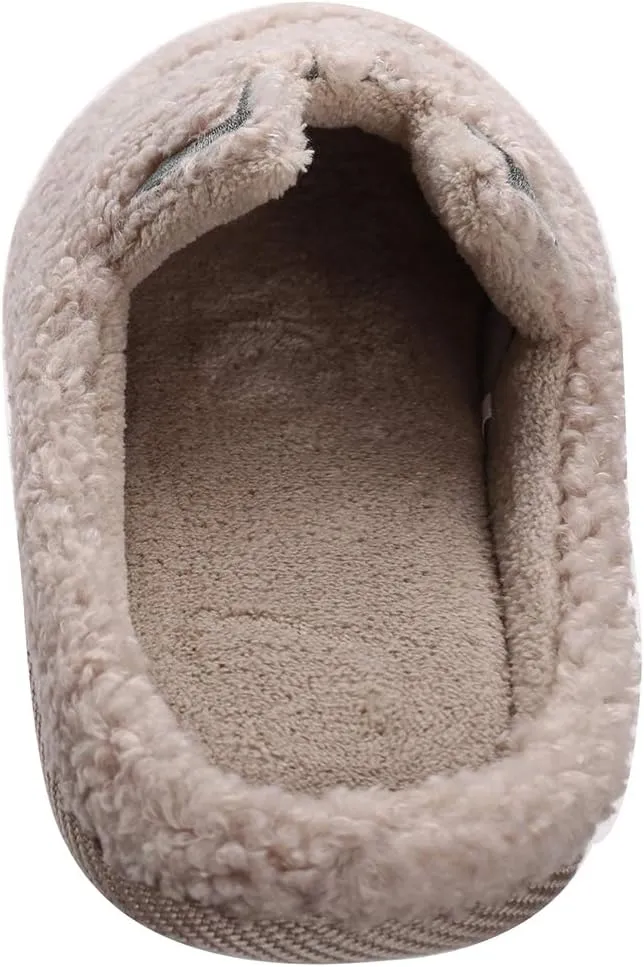 Tuiyata Cute Animal Slippers for Women Mens Winter Warm Memory Foam Cotton Home Slippers Soft Plush Fleece Slip on House Slippers for Girls Indoor Outdoor Shoes
