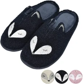 Tuiyata Cute Animal Slippers for Women Mens Winter Warm Memory Foam Cotton Home Slippers Soft Plush Fleece Slip on House Slippers for Girls Indoor Outdoor Shoes