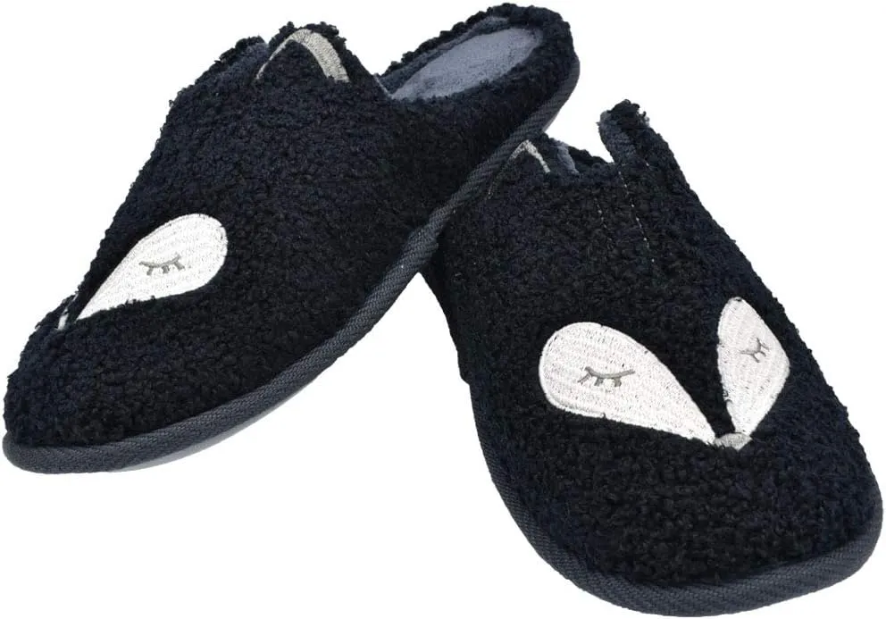 Tuiyata Cute Animal Slippers for Women Mens Winter Warm Memory Foam Cotton Home Slippers Soft Plush Fleece Slip on House Slippers for Girls Indoor Outdoor Shoes