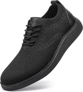 VILOCY Men's Casual Dress Sneakers Oxfords Business Mesh Breathable Walking Shoes Tennis Comfortable